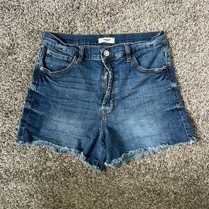 Kensie dark wash denim jean shorts